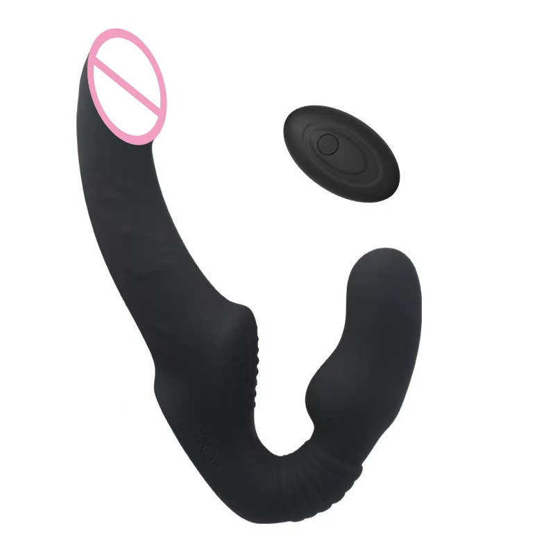 Strapless strap-on dildo's en vibrators met afstandsbediening voor vrouwen en lesbische stellen, seksspeeltjes voor de G-spot met clitorisstimulator_voghion.com
