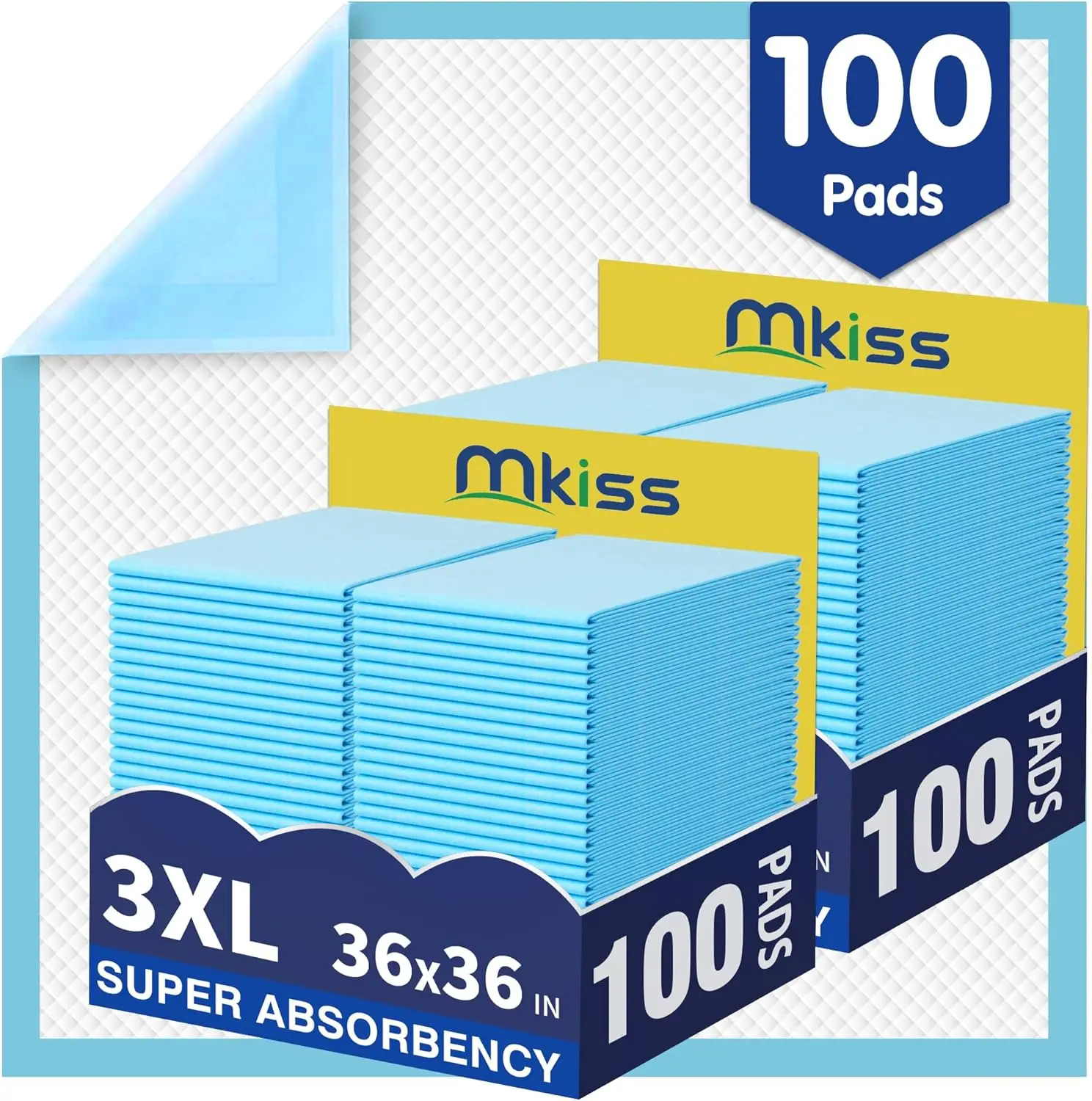 

36x36 Disposable Bed Pads 100 Count - Leakproof & Quick Drying