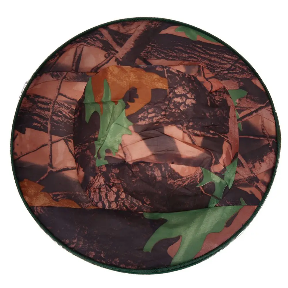 Sombrero de pesca de camuflaje para mantener los insectos, mosquitera, gorro de prevención, gorra de pesca de malla, sombrilla para exteriores, cubierta para el cuello solitario