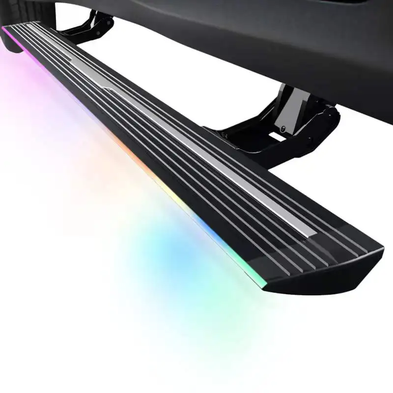 

Electric pedal of LED lamp Factory customization Aluminum car gadgets for Infiniti QX50 Color light electric side steps