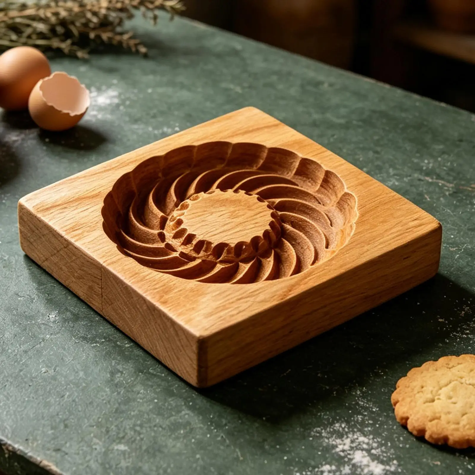 Engraved Embossed Biscuit Molds 3D Wooden Cookie Cutter Moulds for Gingerbread Fondant Christmas Cookie Cutter  Baking Molds