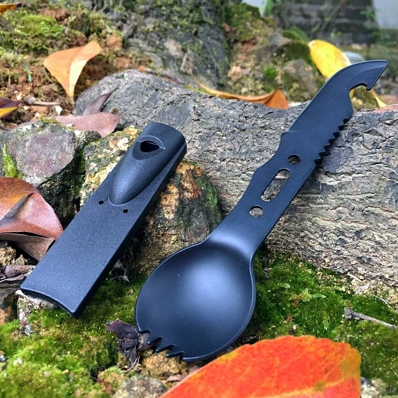 

Portable Multifunctional Cutting Tool with Stainless Steel Blade and Knife Cover, Outdoor Travel Camping Tool