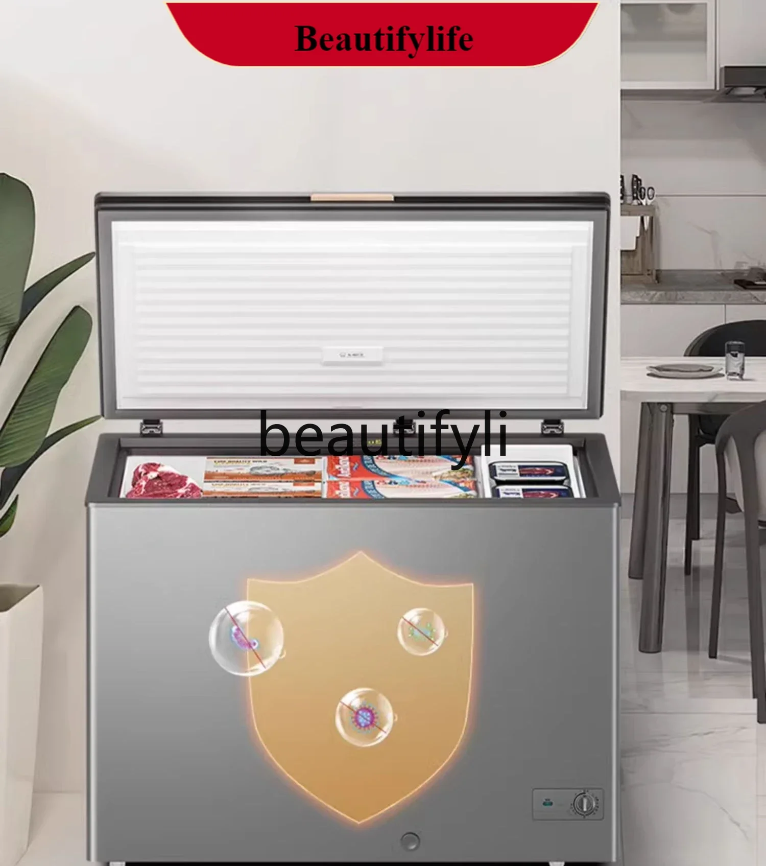 

E132 308/252 liters household refrigerator freezer freezing and frost reduction large capacity commercial refrigerated freezer