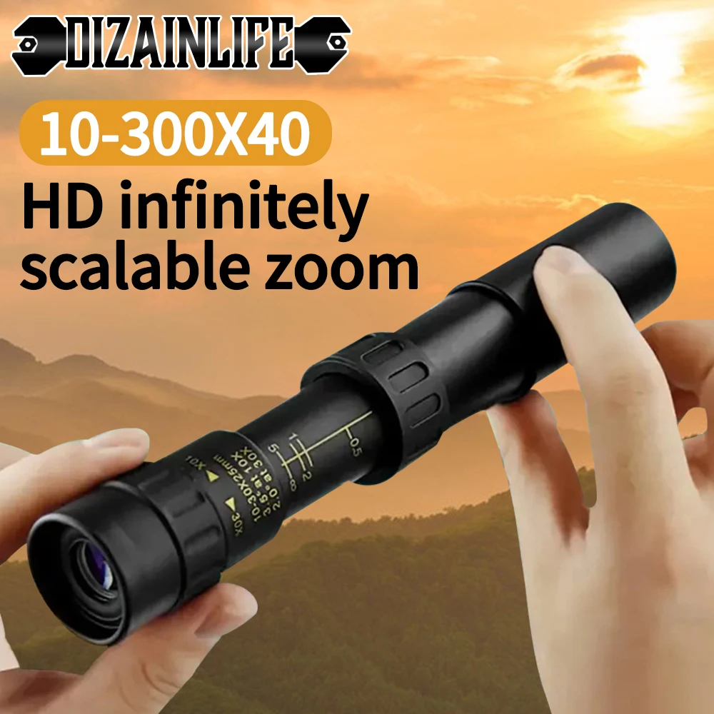 Portable Stretch Type HD Monoculars Long-range Zoom Telescopes Mini High-definition Monoculars For Camping Hunting Birdwatching