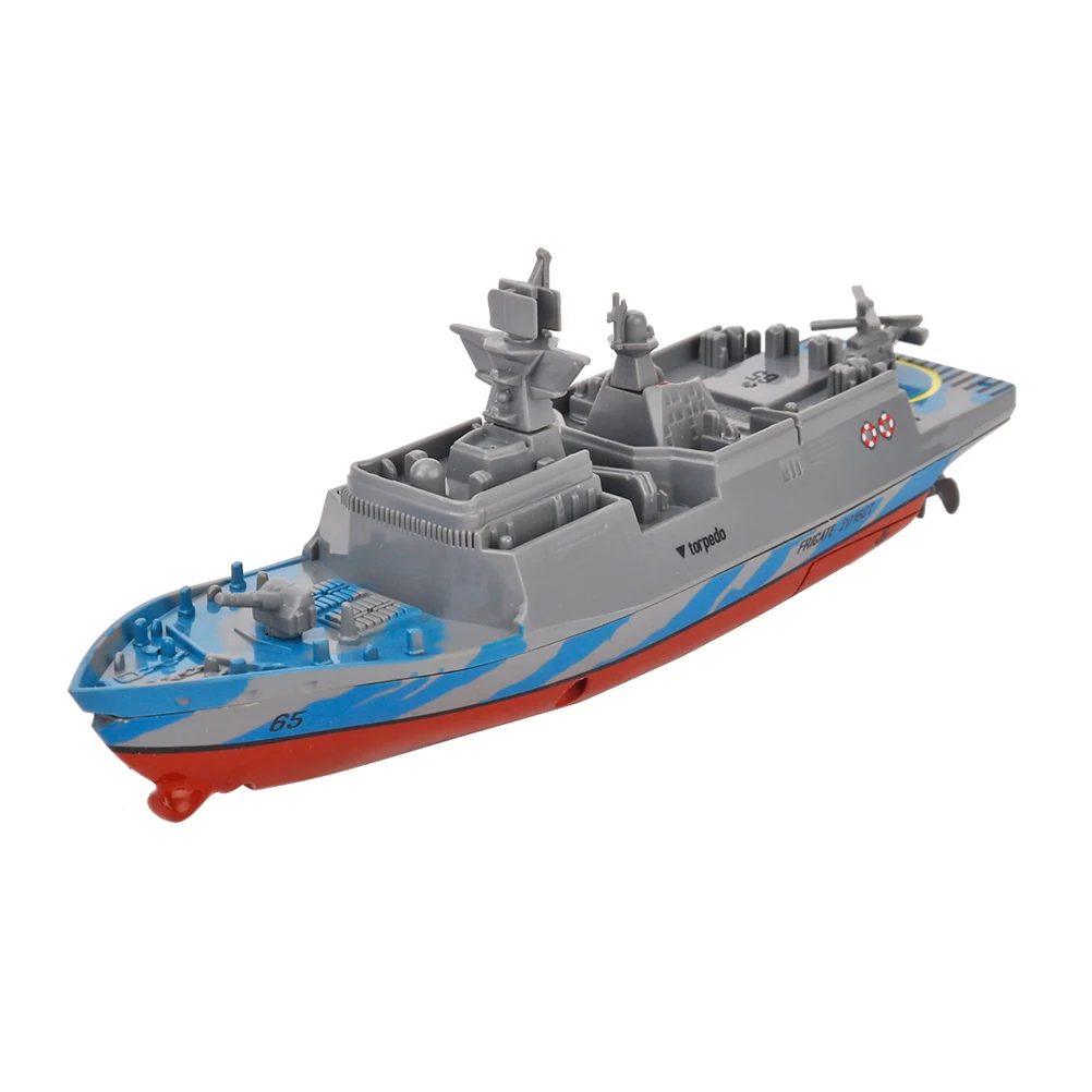 Children Warships Aircraft Carrier Mold Exquisite Model Speedboat Water Toys (3318 Grey/Silver)