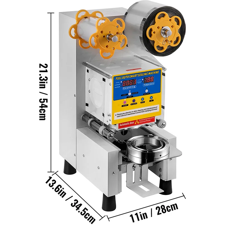 95/90Mm Machine Sigillante Glass Paper Plastic Cup Sealing Machine Manual Small Cup Sealer Machine Fully Automatic