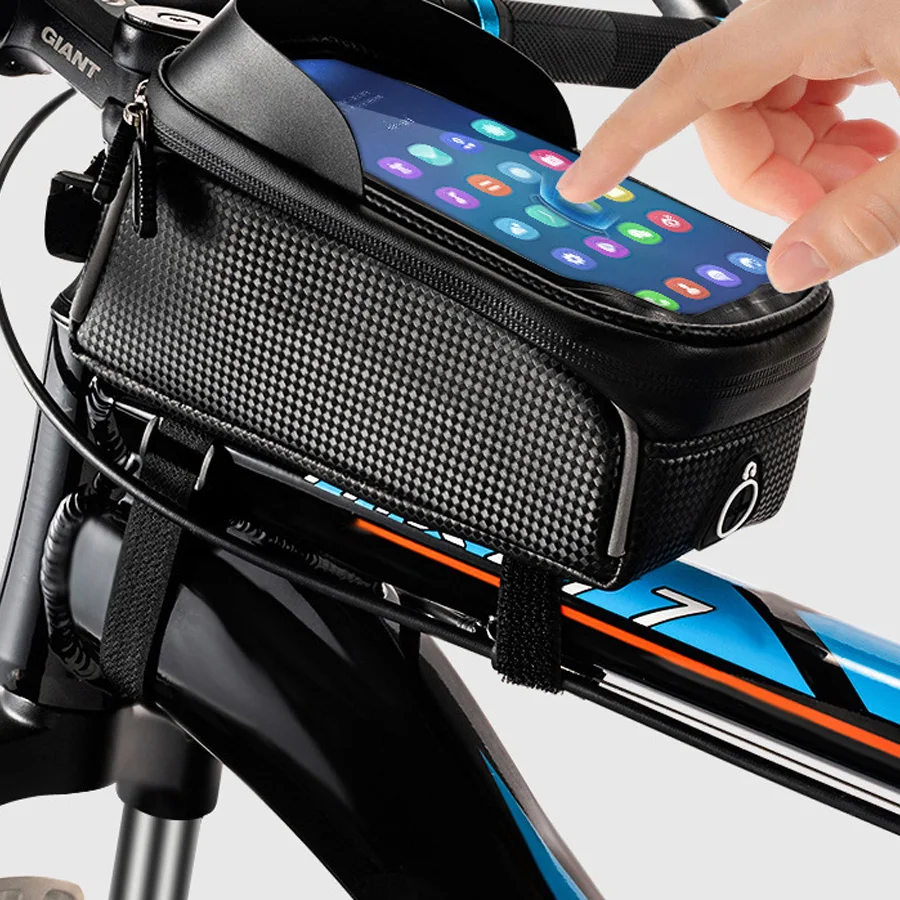 Waterproof Bike Front Frame Bag Touch Screen Compatible Case Holder Bag Accessories Cycling Essential for Safe Riding