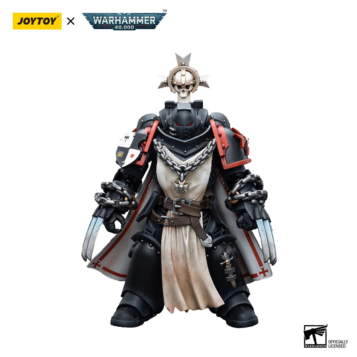مجسمات الأكشن JOYTOY Warhammer 40k 1/18 Black Templars Primaris Sword Brethren Alberic Granbertus