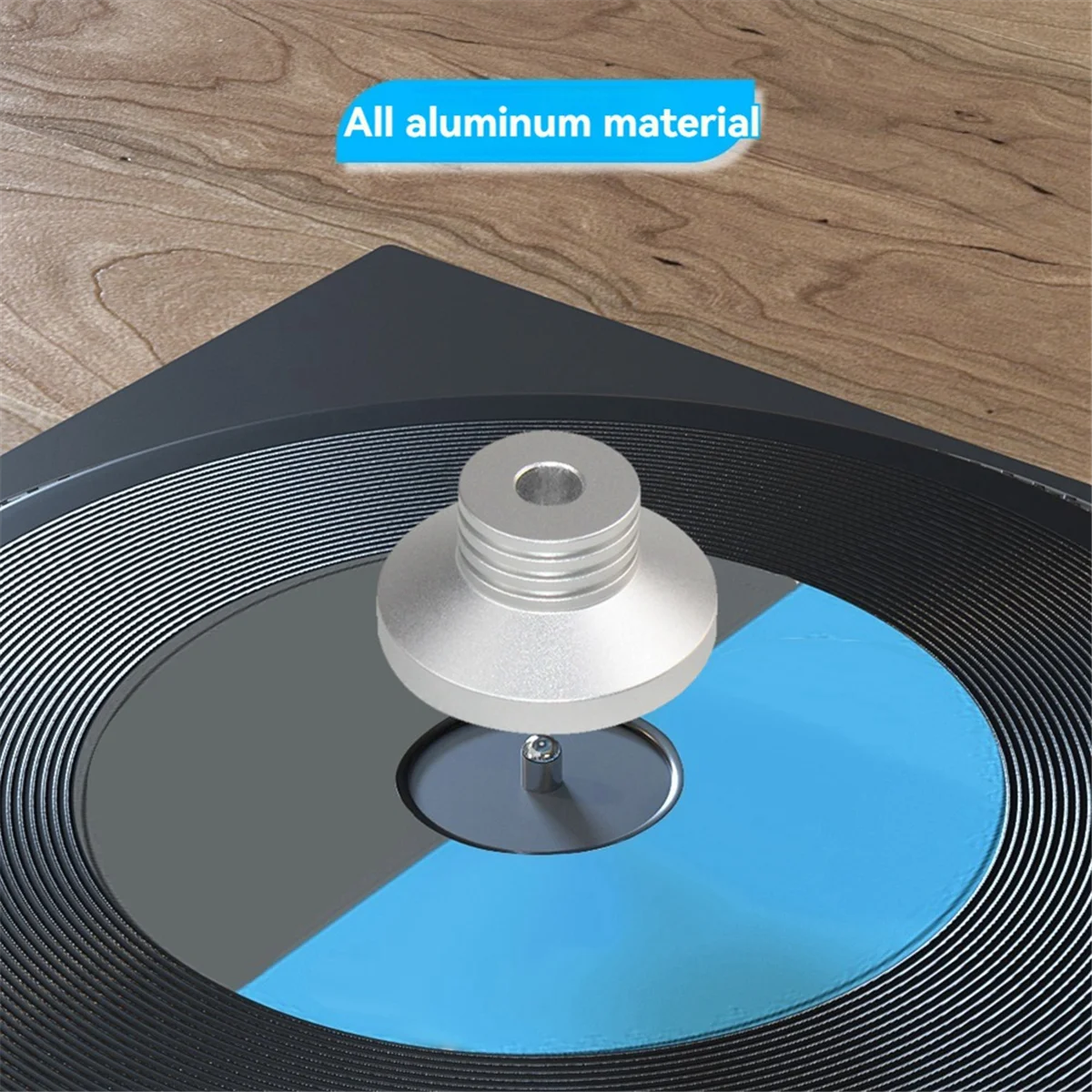 Y45A-Record Weight Clamp Audio LP Vinyl Turntables Disc Stabilizer LP Disc Stabilizer Turntable Clamp HiFi Black