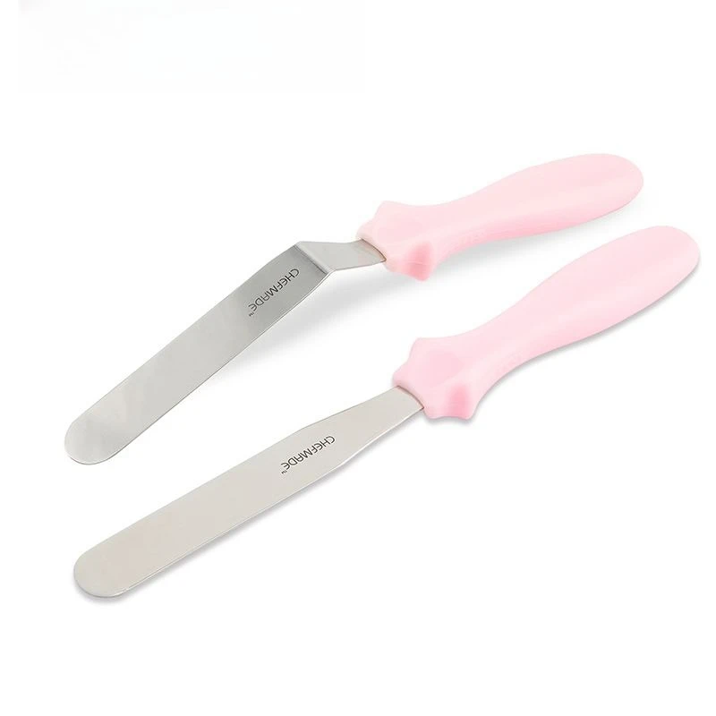 Hello Kitty Inspired Offset Spatula Kawaii Anime Character Angled Cake Smoother for Buttercream Pastry Tools Gift heavy duty view 3