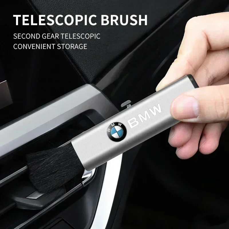 Car Retractable Cleaning Brush Air Conditioner Computer Cleaning Brush For BMW E46 E85 E60 F10 E39 F30 E36 F20 E87 E90 E70 X3 X5