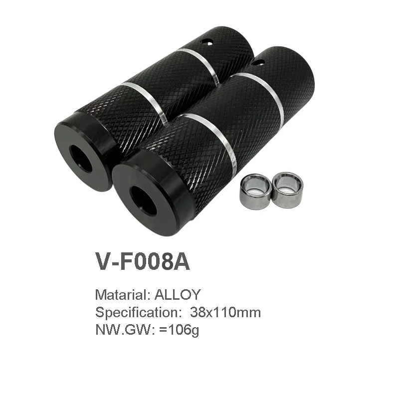 Reposapiés de aluminio para bicicleta, 38x110mm, convierte eje trasero de 14mm a 10mm, pedal para BMX MTB, accesorios para reposapiés de bicicleta