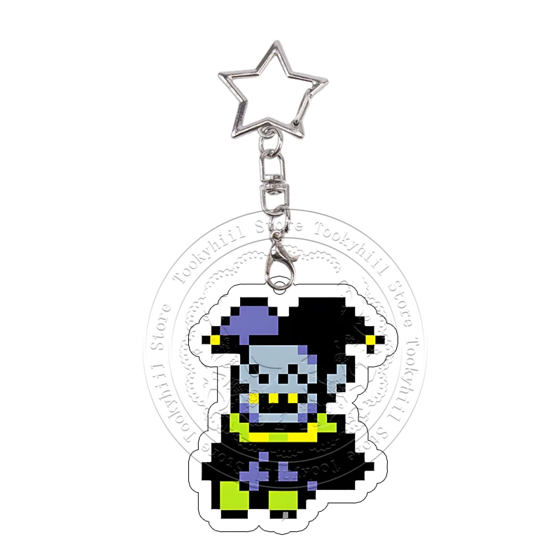 DELTARUNE Taschenanhänger Schlüsselanhänger Jevil Spamton Noelle Acryl-Schlüsselanhänger Holiday Ralsei Charaktere Kollektion Deko Geburtstagsgeschenk – Detail 13