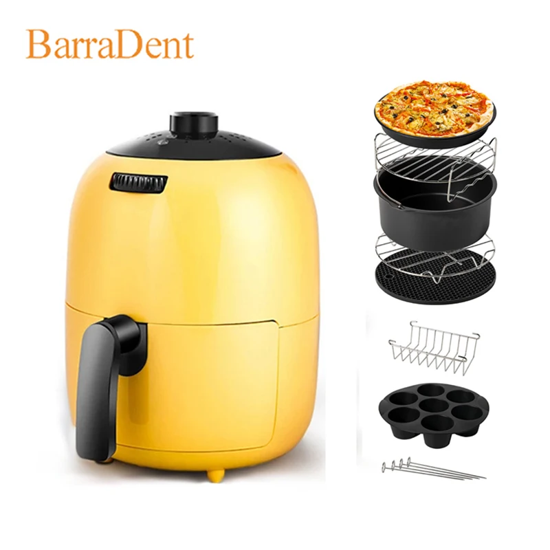 Household Air Fryer Portable Smart Fries Maker 2L Large Capacity Multifunctional Low Smoke Oven Electric Fryer electric hot air fryer oven oil free cooker 1225w 3 liters smart cooking programs compact oilless small oven fit for 2 3 people