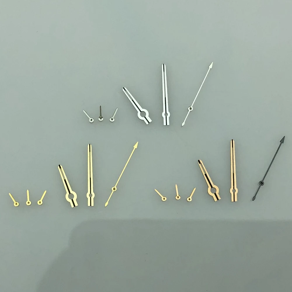 Rose Gold Silver Watch Hands Luminous Fit VK63 Quartz Movement