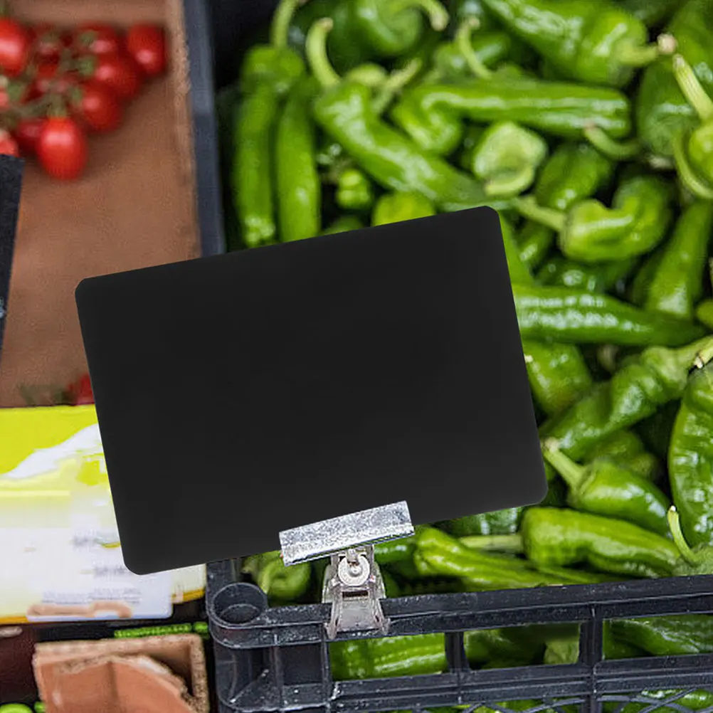 

8Pcs ABS Price Display Board for Supermarket Fruit Vegetable Meat Pricing Shelf Label Tag Stand Retail Store Restaurant