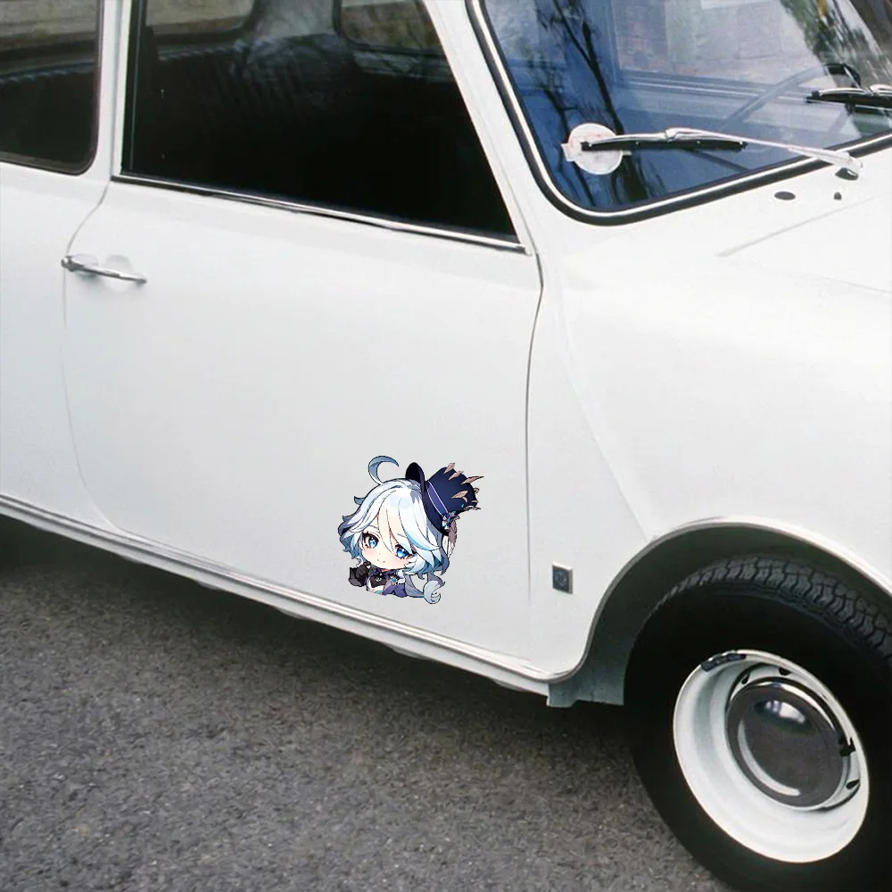 Anime Genshin Impact Decal, Furina Cute Girl Add Vitality to Car, High-Quality Waterproof Sticker Suitable for Smooth Substrates view 3