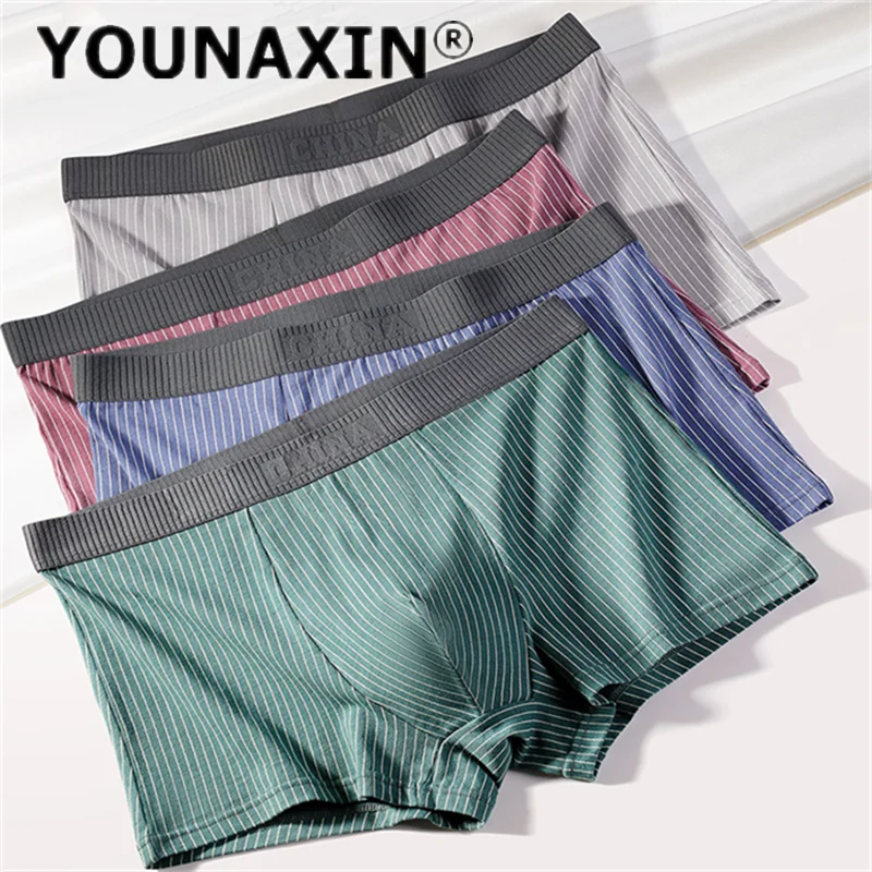 

YOUNAXIN 5- шт. мужское нижнее белье большого размера, большие трусы-боксеры, дышащее нижнее белье, шорты для мальчиков, спортивное нижнее белье L XL 2XL 3XL 4XL 5XL