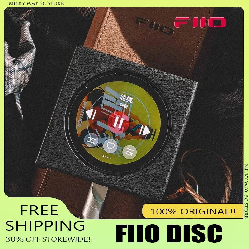 

FIIO Snowsky Disc Portable Music Player Dual DAC Player with 3.5mm & 4.4mm Outputs, Bluetooth 5.4 LDAC, Round Touchscreen Gifts