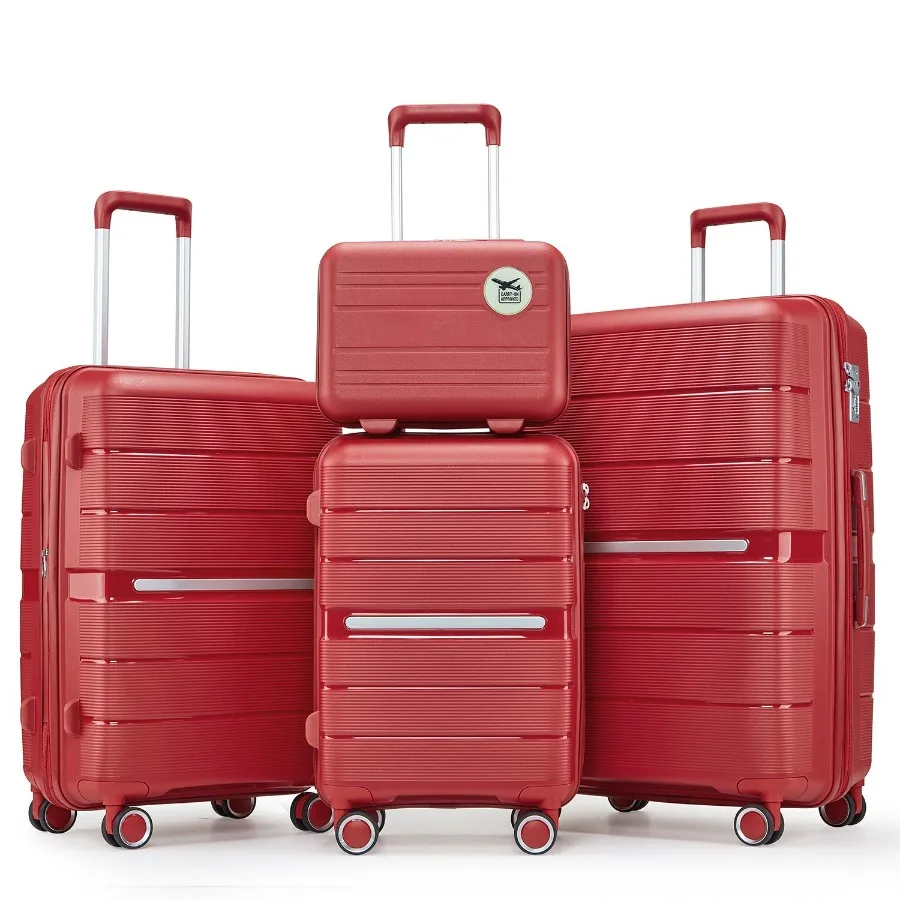 

Luggage Sets 4 Piece 14 20 24 28 PP Lightweight Durable Expandable suitcase
