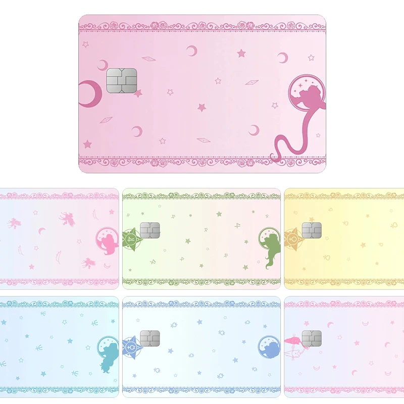 

Sailor Moon Credit Card Skin Kawaii Waterproof Student ID Documents Campus Decor Patch Decals Cards Sticker Birthday Gift
