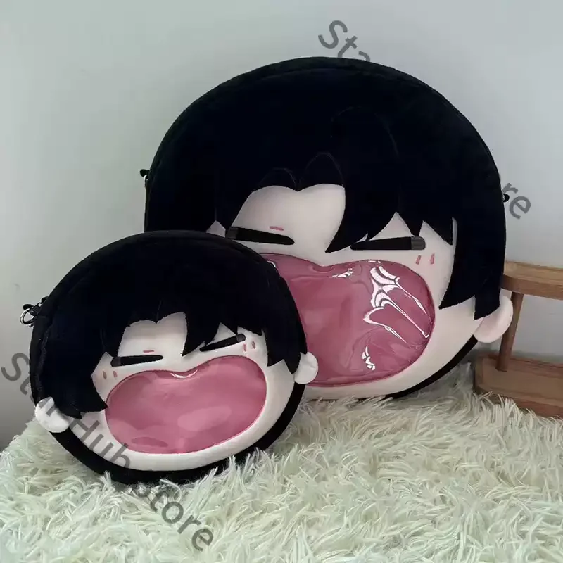 attack-on-titan-levi-ackerman-stuffed-animal-messenger-bag-shoulders-bags-backpack-cosplay-colleagues-adorable-gifts-anime