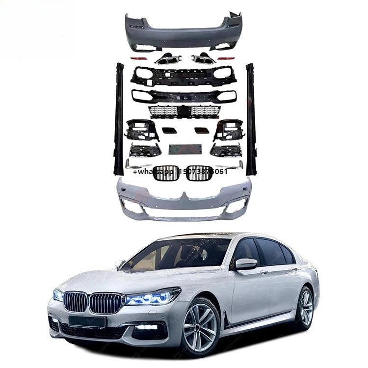 

Hot Sell Accessories for 7 Series G11 G12 Pre MT Style Bodykit Front Rear Bumper Grill Rear Diffuser Exhaust Tips pp Bodykit