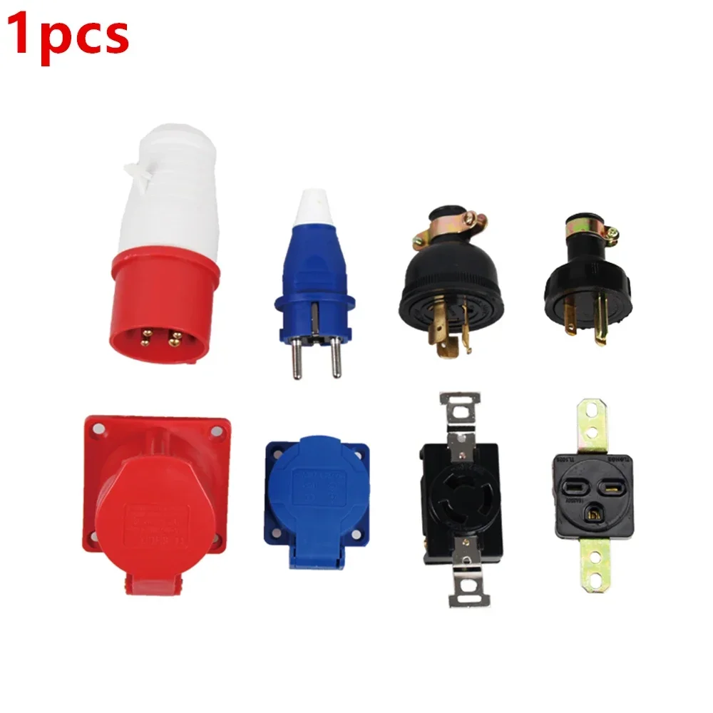 1SET FOR 2-6.5kw Generator Plug Socket Pure Copper Anti-off And Anti-loose Two Holes Three Holes