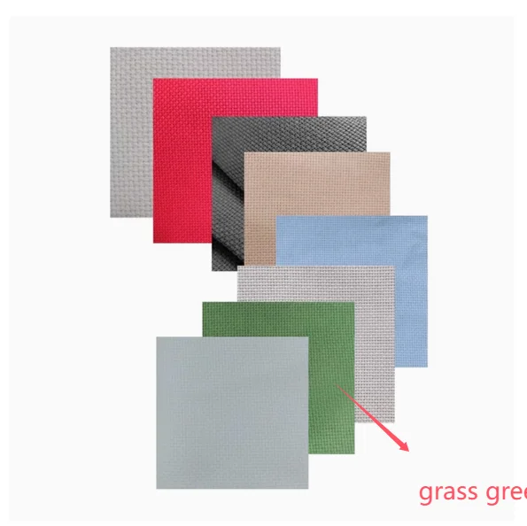 

14CT Grass Green Cross Embroidered Cloth Small Grid Pink Embroidered Cloth Pure Cotton Embroidered Cloth 1.5-1m