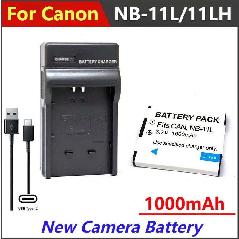

1000mAh NB-11L NB-11LH Battery Charger For Canon PowerShot A2300 A2400 A2600 A3400 A3500 A4000 A4050 SX400 SX410 SX420 IS