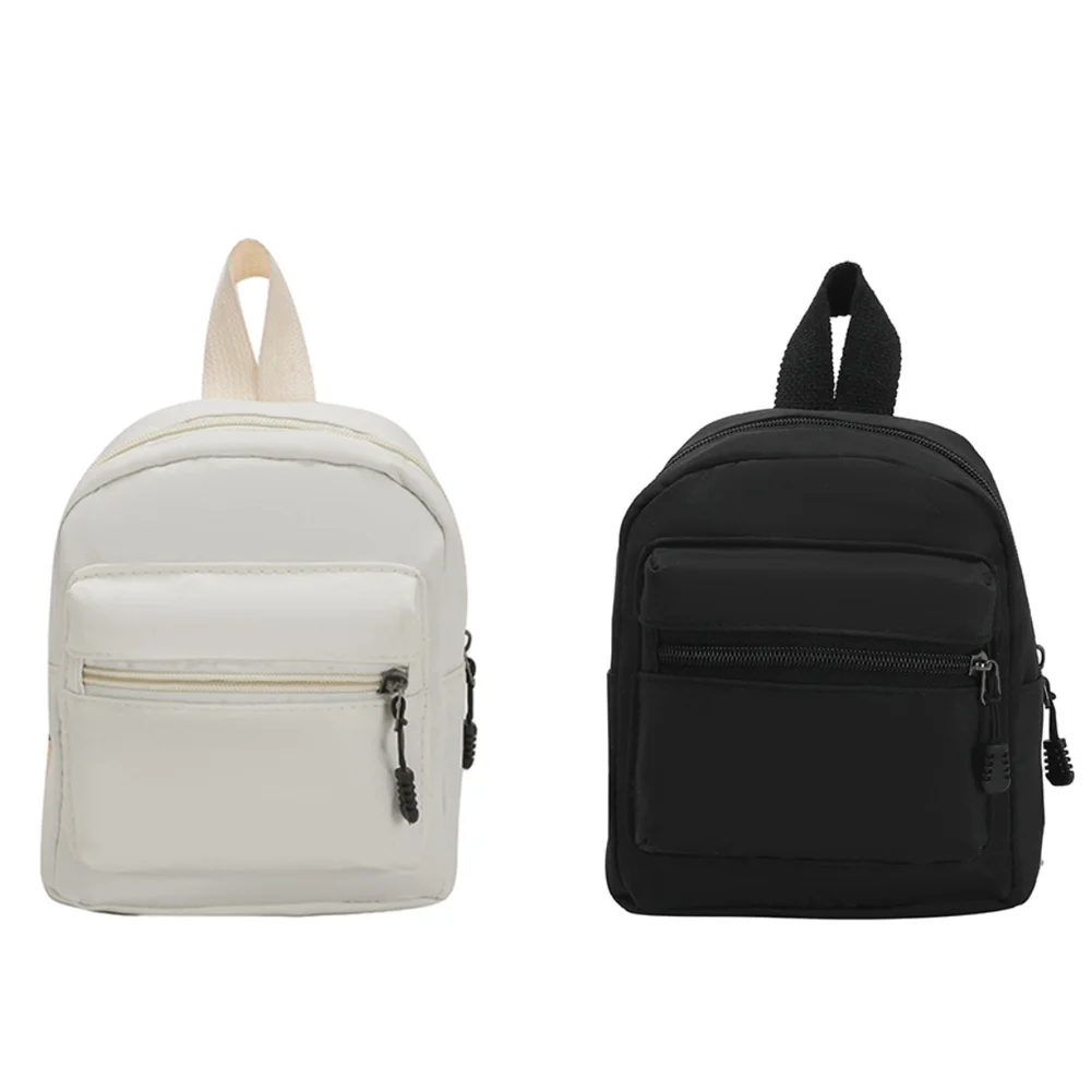 1 Mini mochilas para mujer, bolso de nailon de tendencia para mujer, mochilas escolares pequeñas, mochila blanca para chicas adolescentes, mochila informal de moda