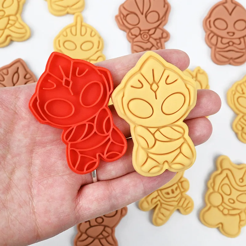 

Горячая новинка: Формочки для печенья серии Ультрамен Q Edition – изысканные креативные пресс-формы для мультяшных персонажей, кухонные принадлежности для выпечки