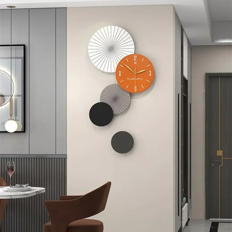 For Fashionable Minimalist Living Room Clocks, Decorative Hanging Clock, Dining Room Horologe