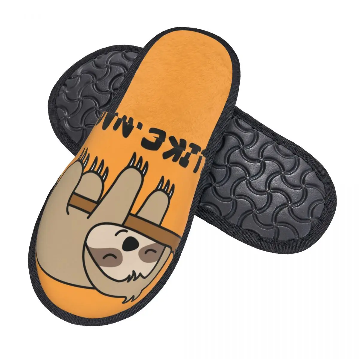 I Like Naps Sloth Guest Slippers para Hotel, Zapatillas de casa de animales perezosos con estampado personalizado para mujer