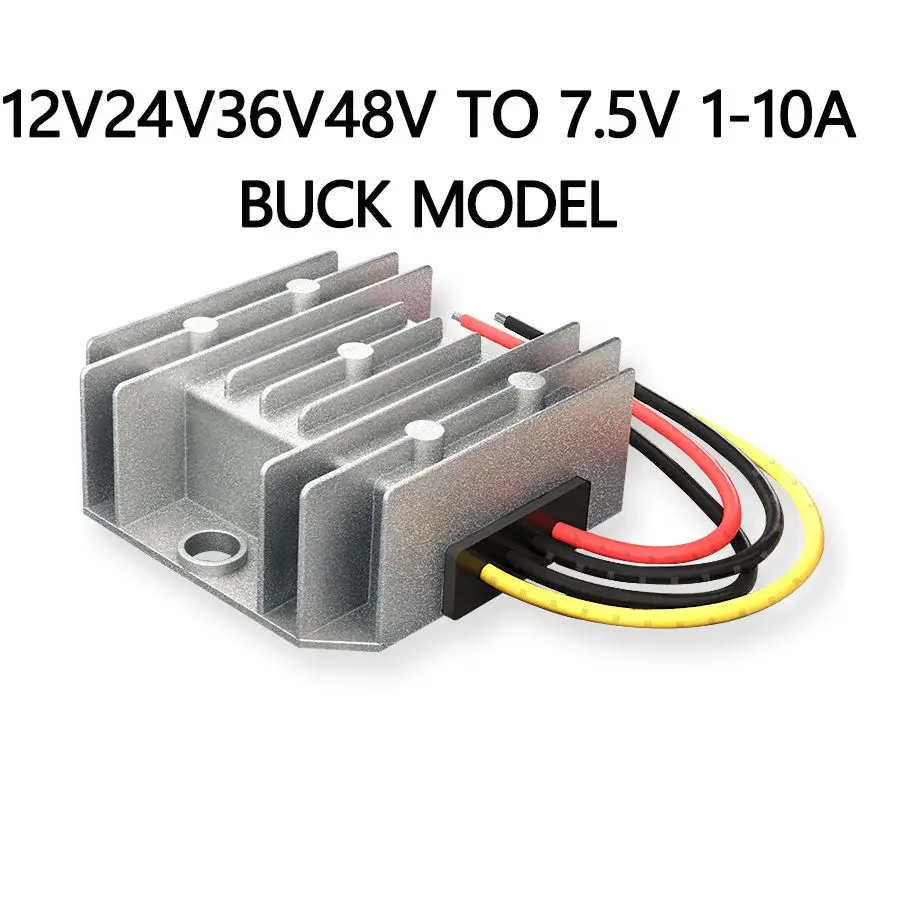 

GYVRM 12V 24V to 7.5V 5A 6A 8A 10A Step Down DC DC Converter Regulator 48 Volt to 7.5 Volt 75W Buck Power Supply for Cars Toys