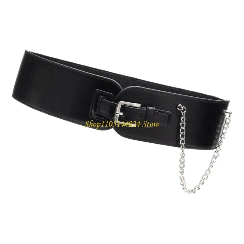 

N5KE Fashion Elastic Cincher Belt For Dresses And Shirt Waist Enhancement Decorative Corset Band Women Girl Waist Decoration