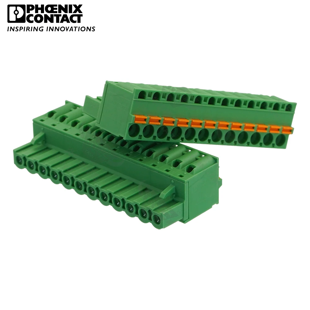 5.08mm Original Genuine Phoenix Contact Connector PCB Pluggable PLUG-IN Terminal Block 12 Pin FKC 2.5 ST 5.08 1873155 12A 320V