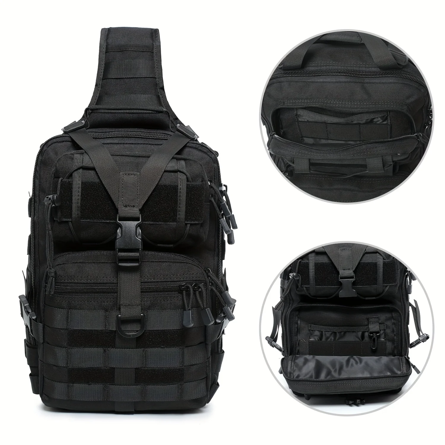

1pc Waterproof Crossbody Shoulder Chest Bag, Large Capacity Multifunctional Bag