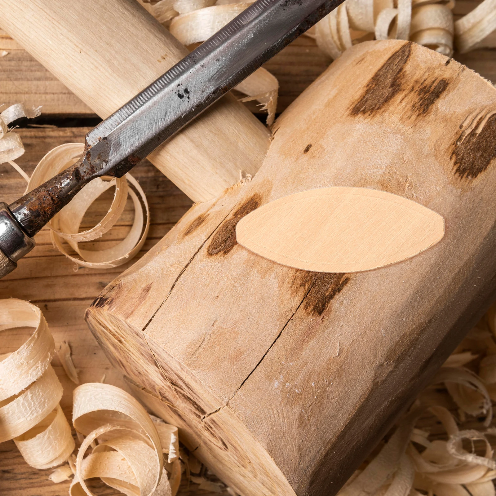 

100pcs Slotting Machine Wood Board Splicing Joining Biscuits Precision Hardwood Connector for Furniture Woodworking