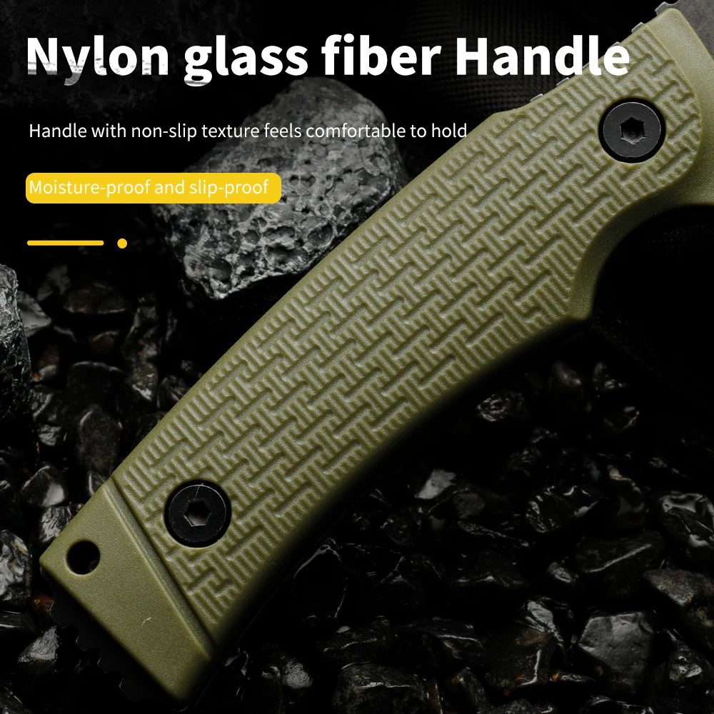 Hochwertige multifunktionale feste Klinge – Outdoor-Camping-, Rettungs- und Notfall-Überlebensmesser, Geschenk für Männer