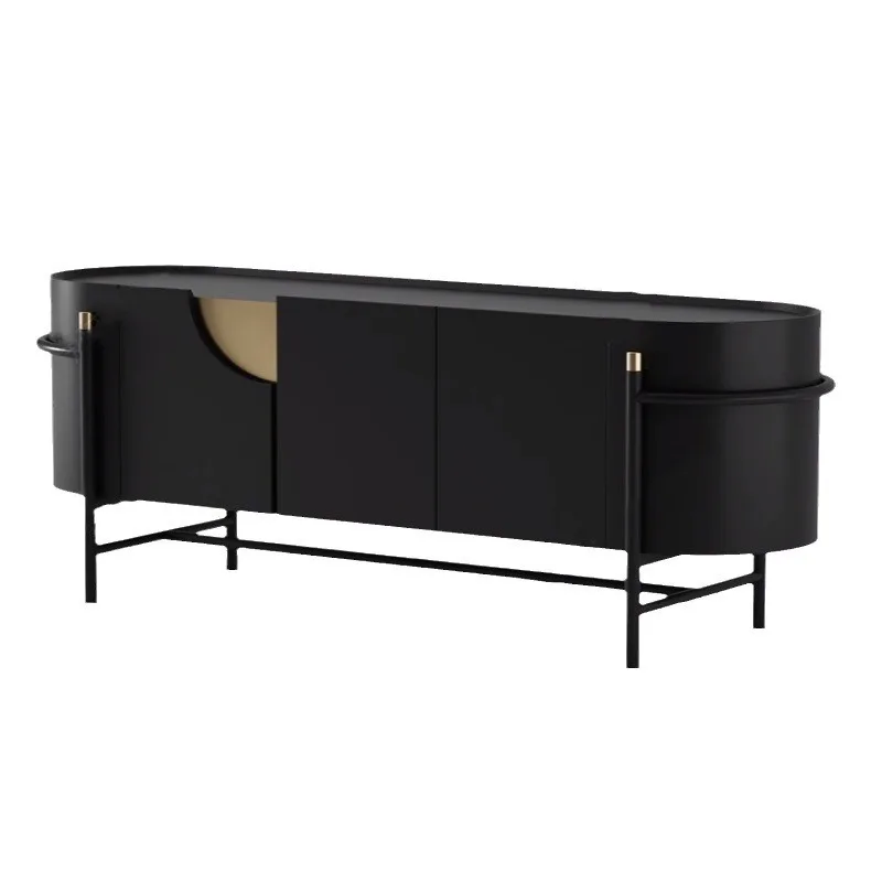 Nordic paint side cabinet, Italian minimalist entrance cabinet, multi-functional storage locker