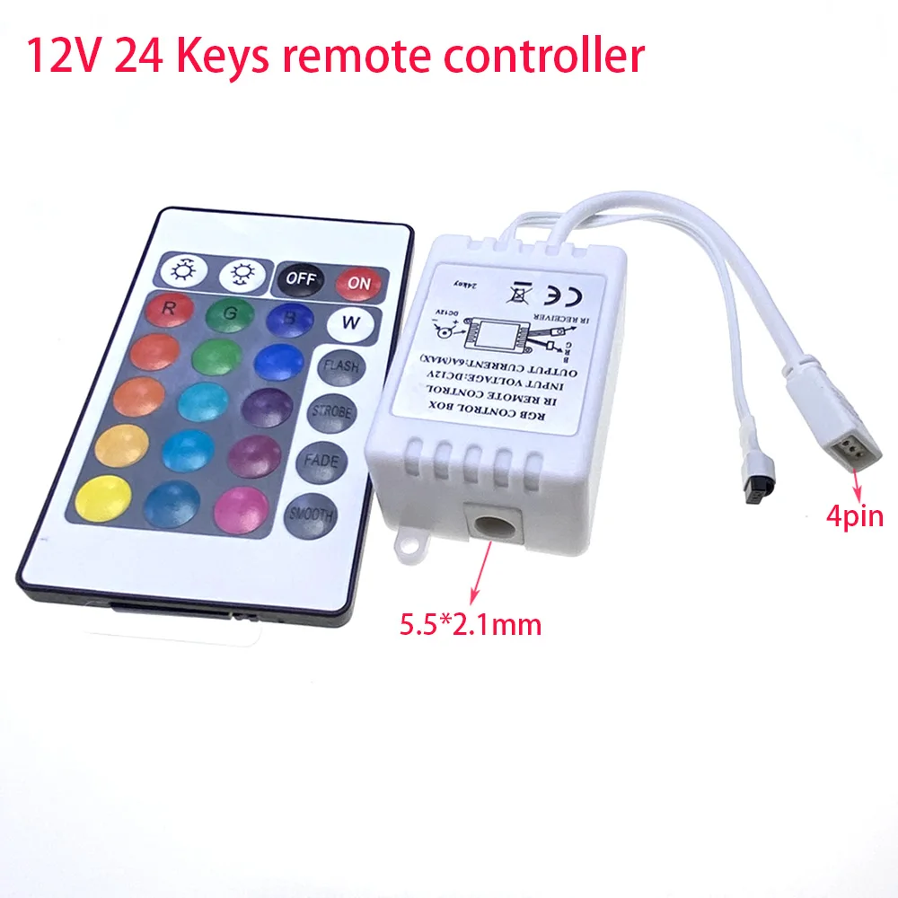 12V-24V 24Key 40Key LED Light With RGB Controller Mini 24Key DC12V Infrared Remote Control For 3528/2835/5050 LED Light Bar RGB