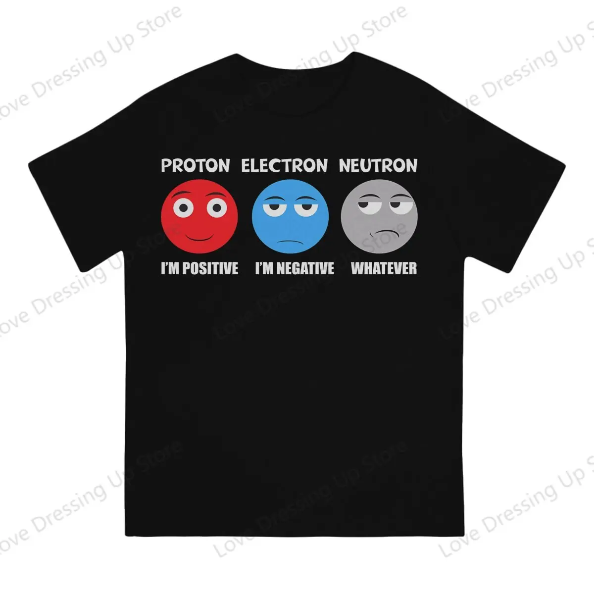 Proton Electron Neutron 100%Pure Cotton men's Tshirt Street Cool Tshirts Ohm Amp Volt Funny Tops