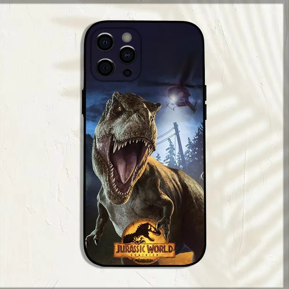 J-Jurassic Park Dinosaur World Phone Case For iPhone 16,15,14,13,12,11,Pro,X,XS,Max,XR,Plus,Mini Soft Black Cover