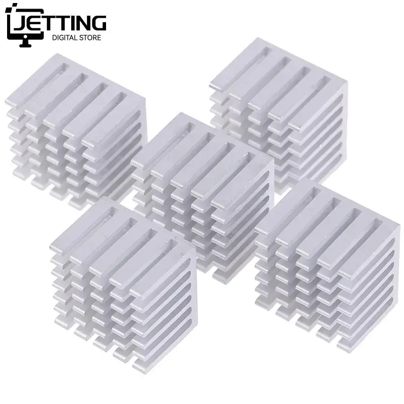 5Pcs 20x20x15/10mm Cooling Accessories DIY Heatsink CPU GPU Chip Aluminum Heatsink