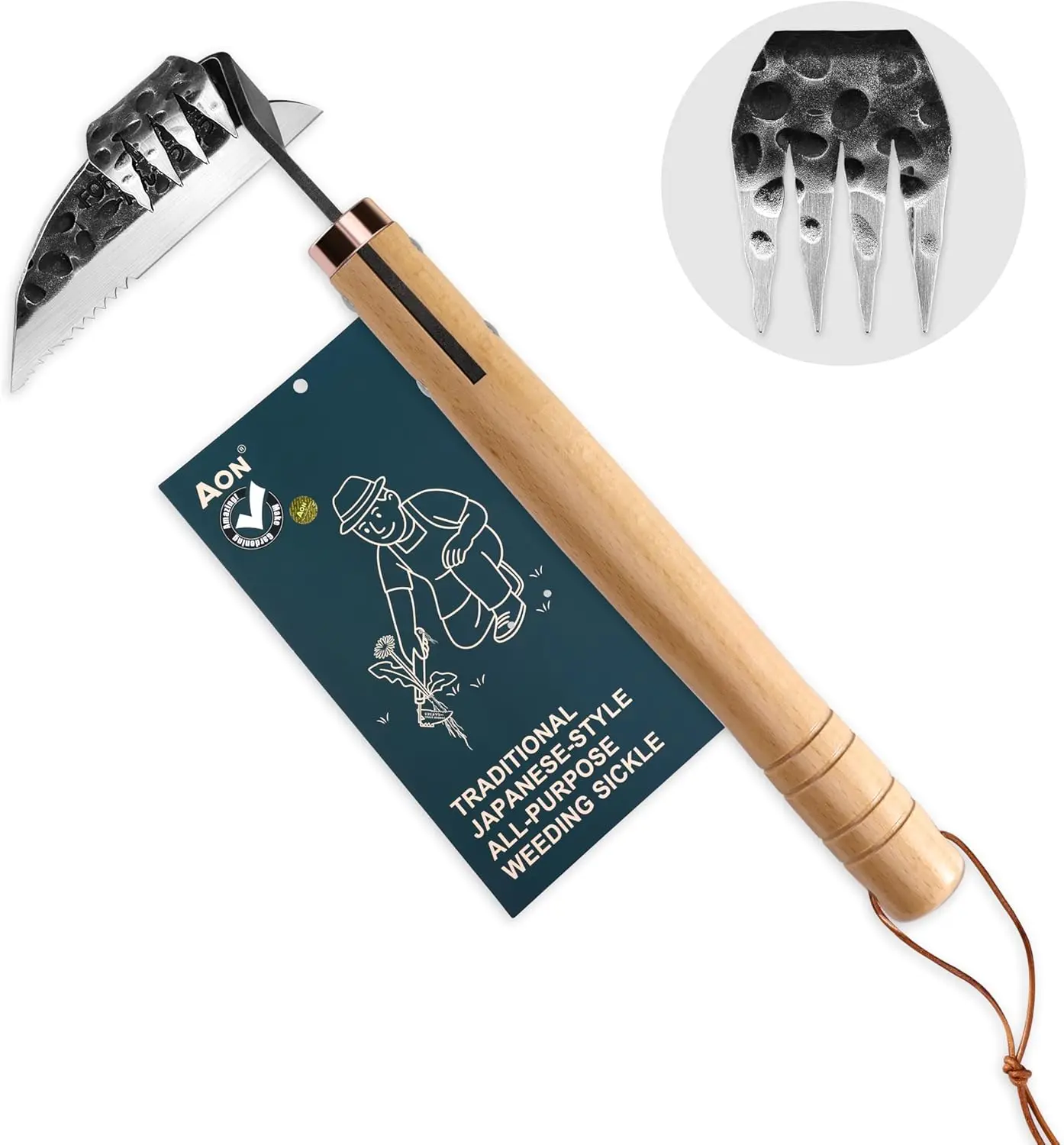 

Японский серп-косилка и ручная мотыга-нож, кованые стальные инструменты для копания и выкапывания в садах