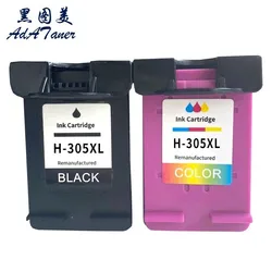 305 XL 305XL Black Tri-Color Remanufactured InkJet Ink Cartridge For HP305 For HP DeskJet 2300 2710 2700 4110 4120 2320 Printer