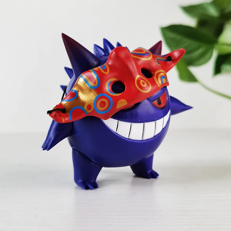 Pokemon Gk Gengar Q-Version Anime Figure Wearing Mask, Cos Daniel Wu, Creative Ives Butter Model, Creative Butter Toy Gifts, 9cm