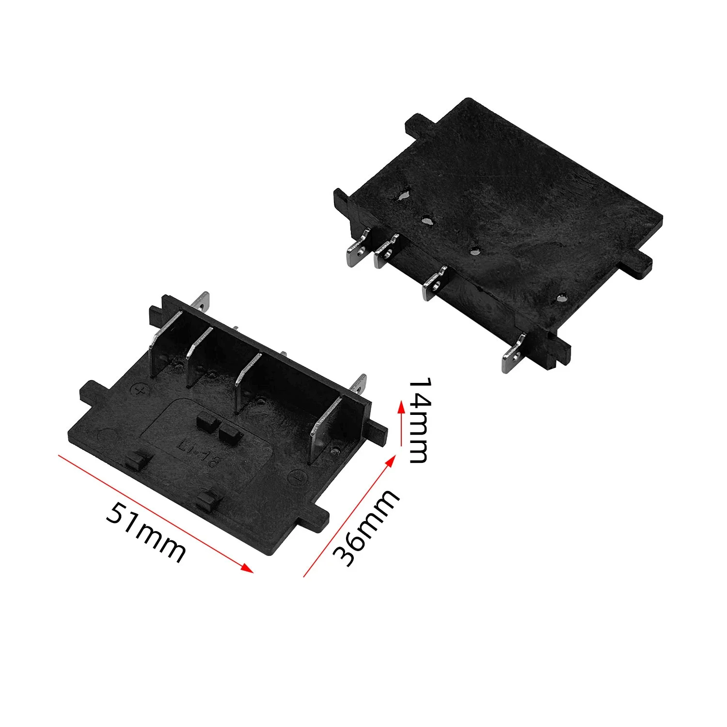 

2pcs Lithium Battery Electric Wrench Pin Control Board Adaptor Holder For Lithium Battery Power Mount Connector DIY Tool