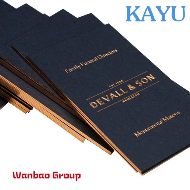 Custom  High Quality Custom Luxury Gold Foil Logo Printing Business Cards With Own Design Printing Service